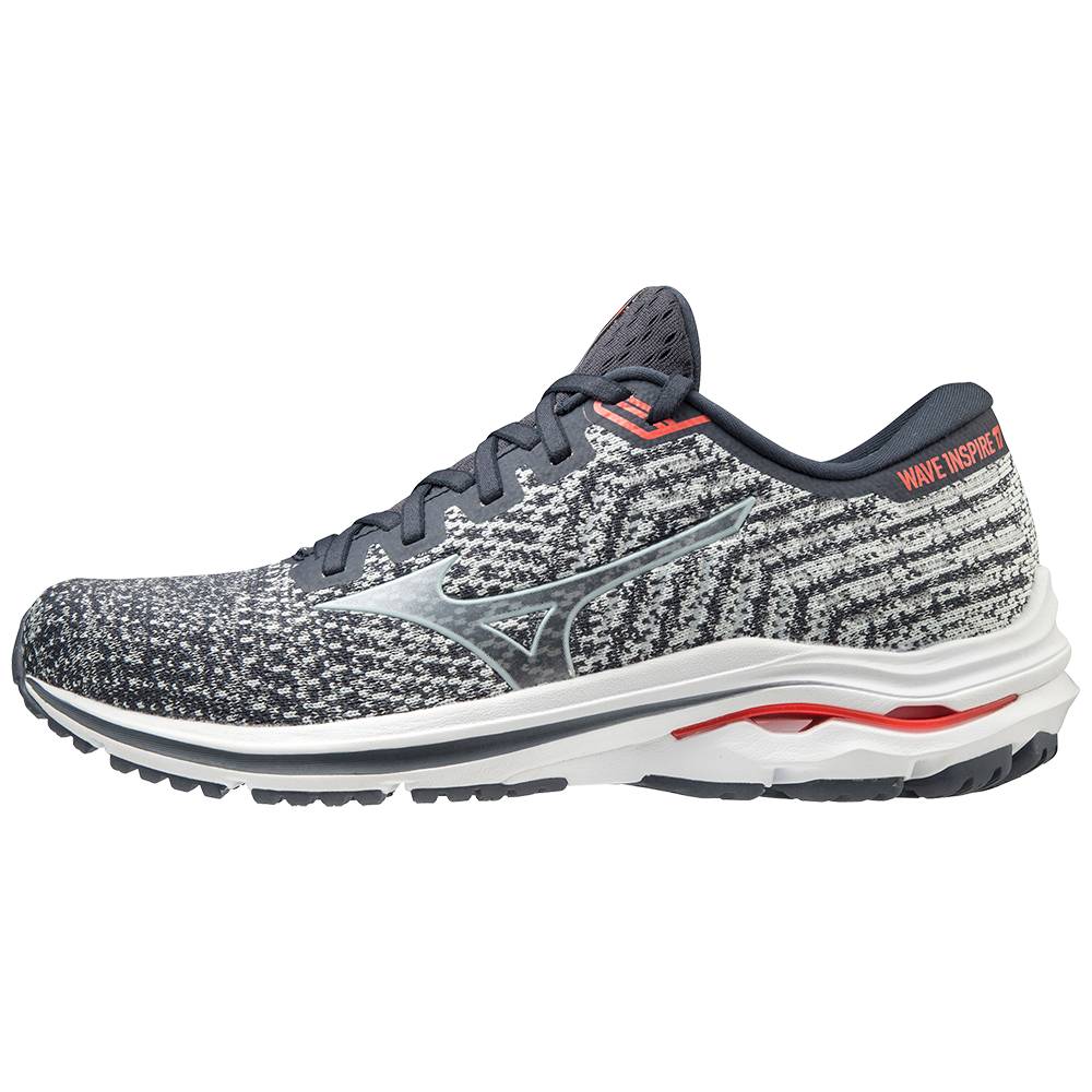 Sapatilhas Running Mizuno Wave Inspire 17 WAVEKNIT - Homem - Cinzentas/Branco - OUNKX8256